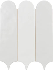 Feathers White Ice 3"x12" Matte