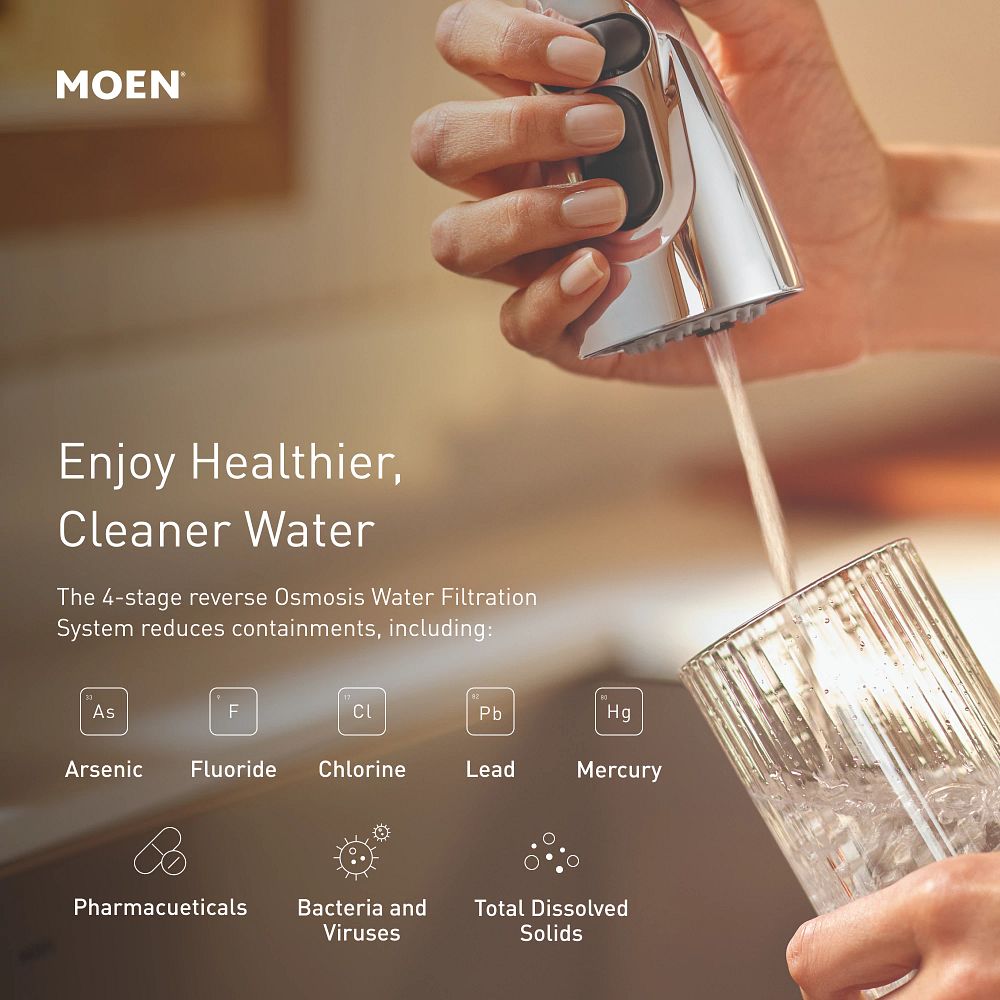 Moen 4-Stage Under Sink Reverse Osmosis Advanced Water Filtration System