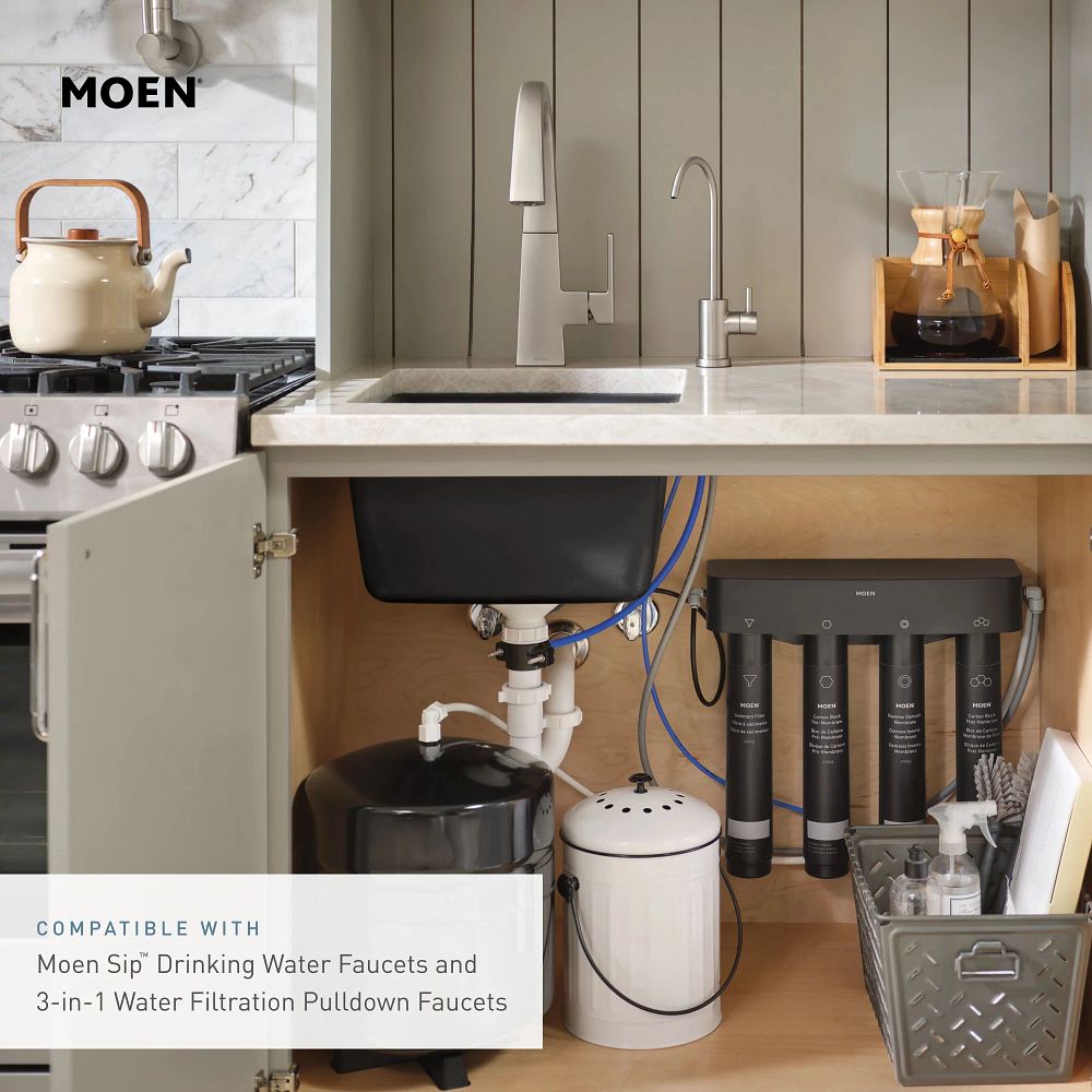 Moen 4-Stage Under Sink Reverse Osmosis Advanced Water Filtration System