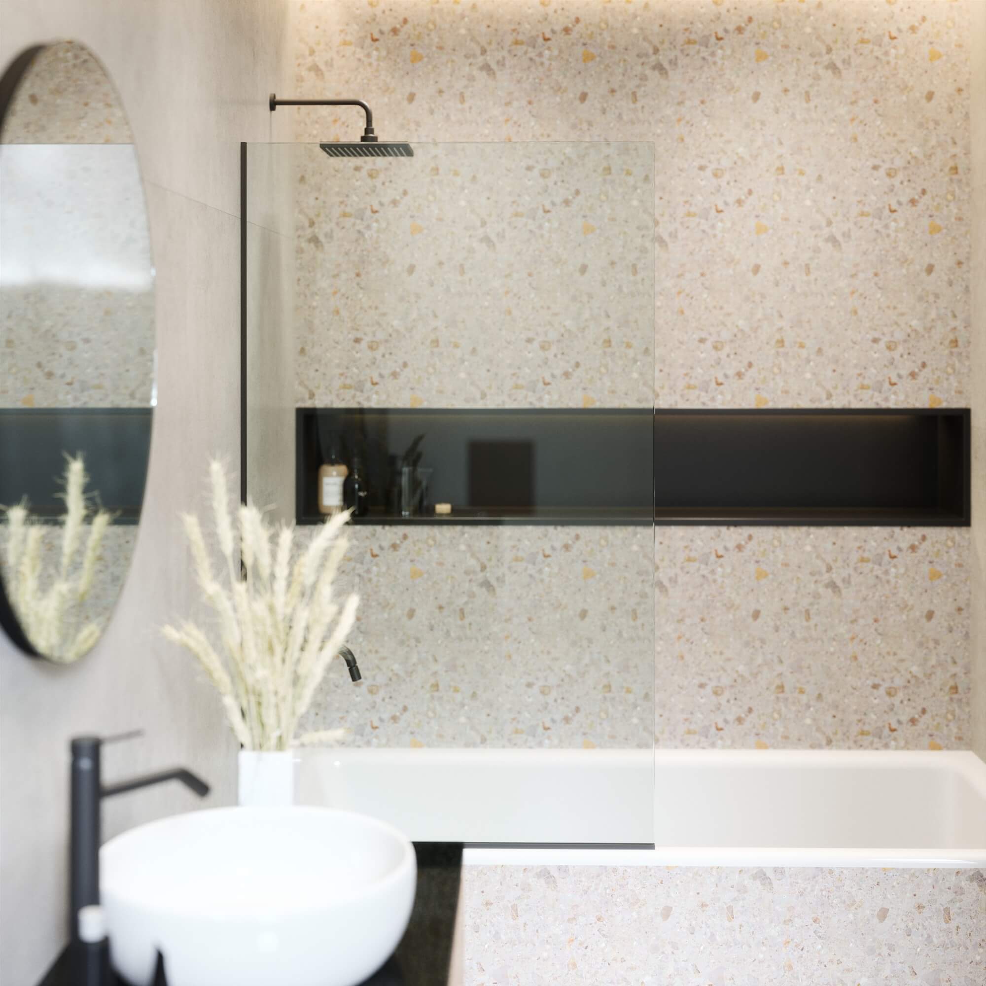 Tub Panel Fixed Frameless