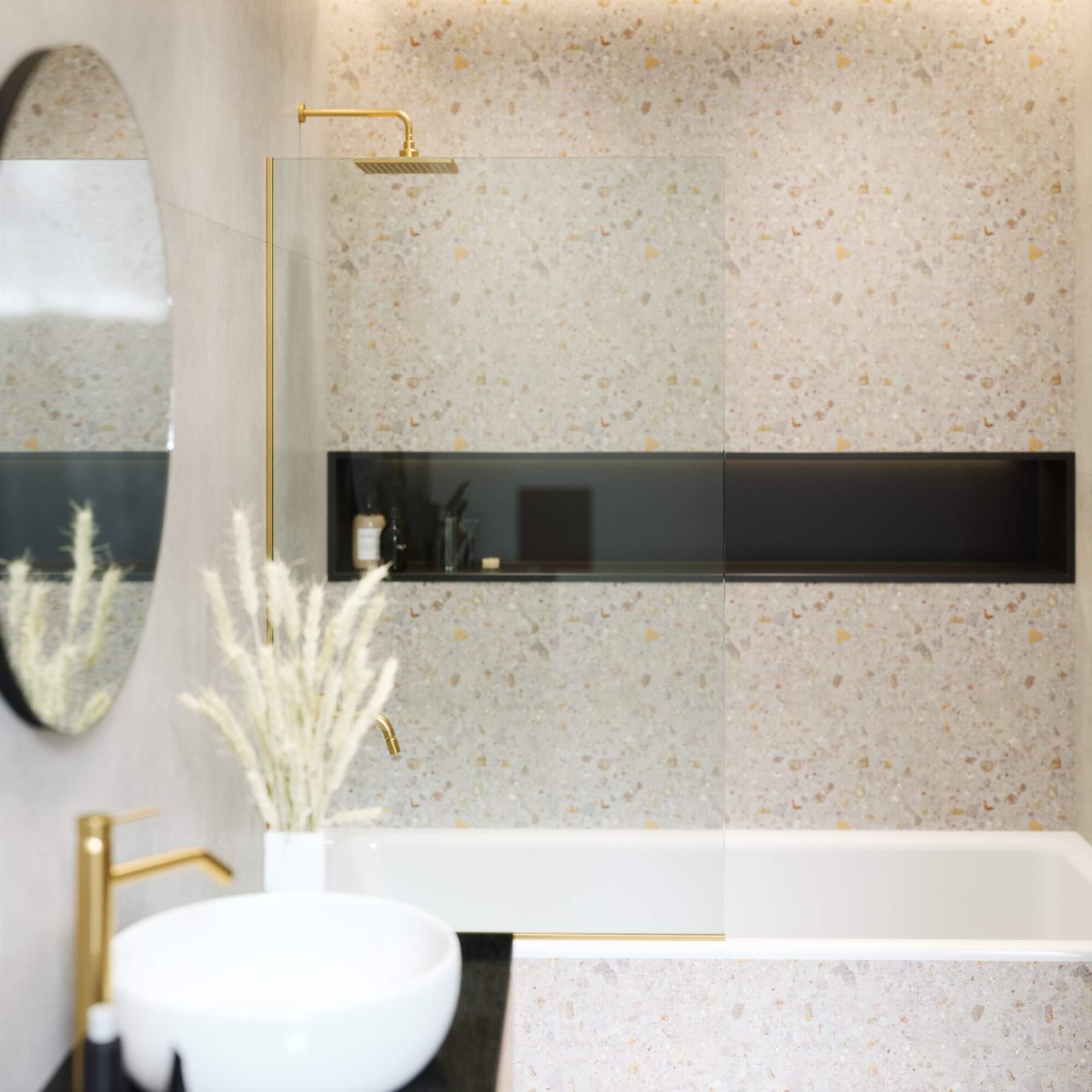 Tub Panel Fixed Frameless