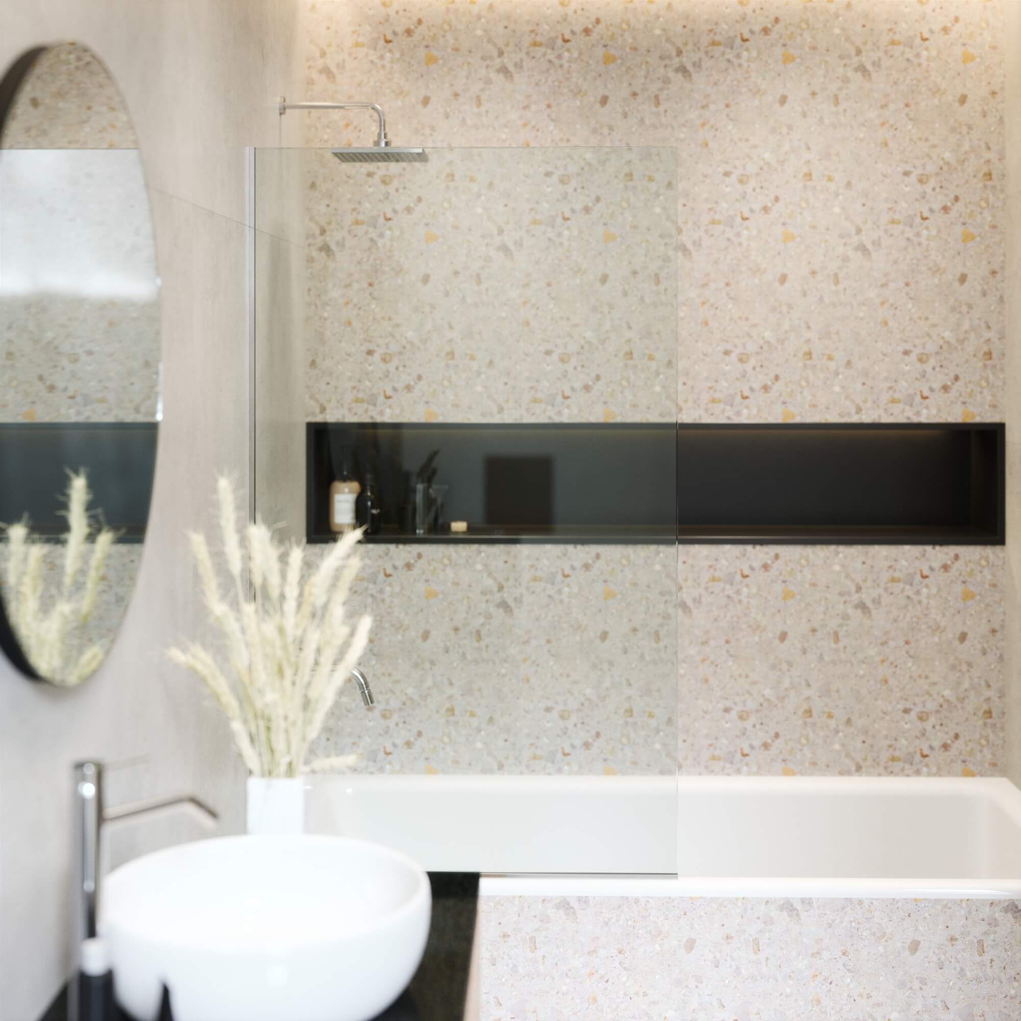 Tub Panel Fixed Frameless