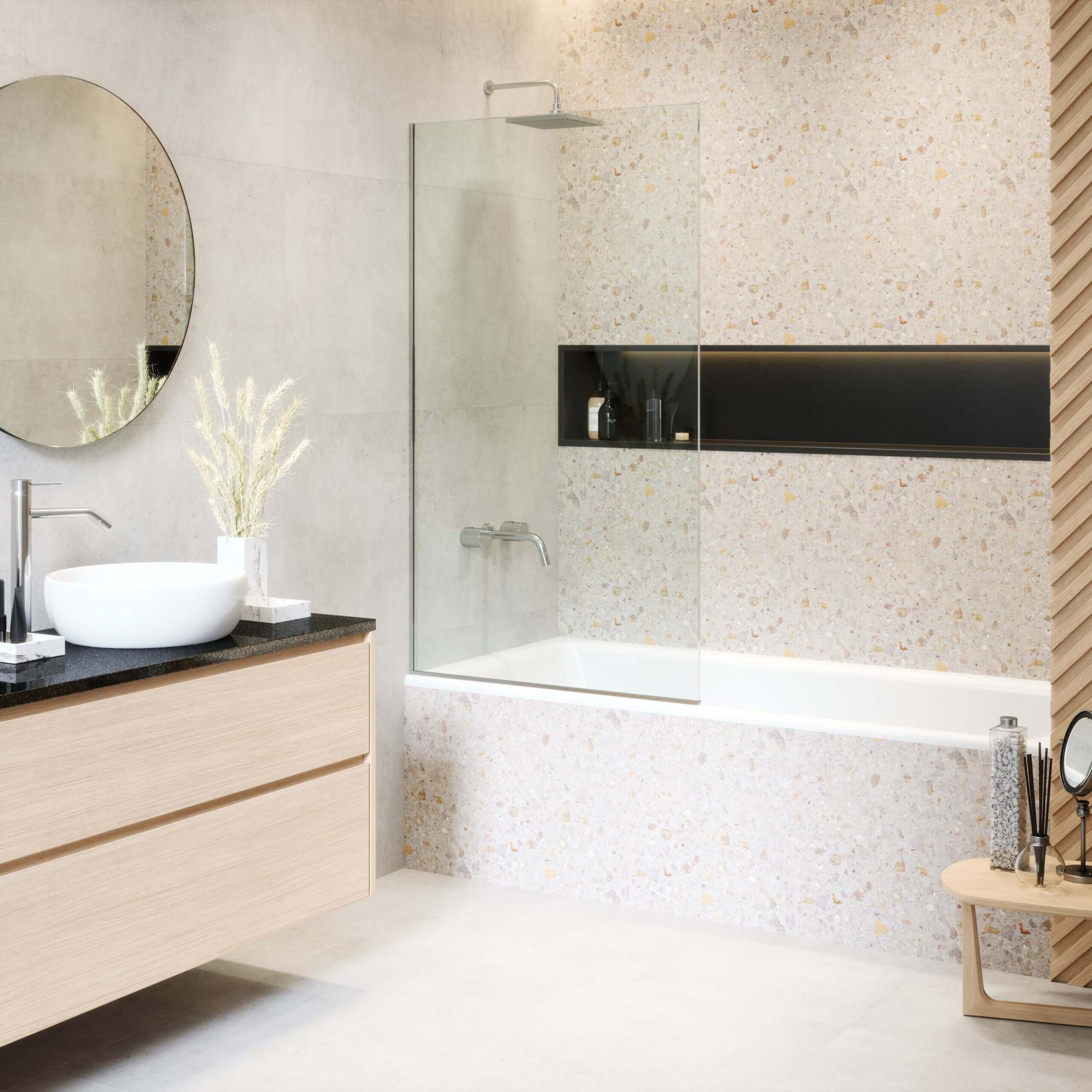 Tub Panel Fixed Frameless