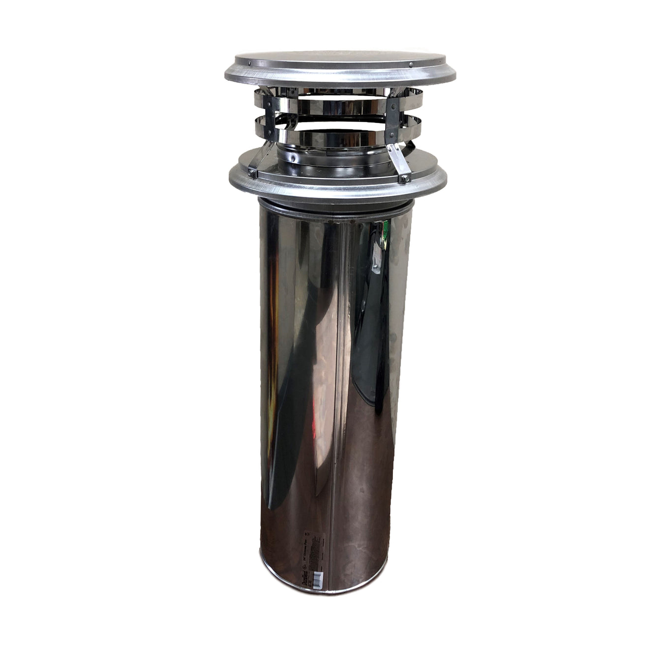 6" Diameter Flue Pipe Cap, Stainless Steel