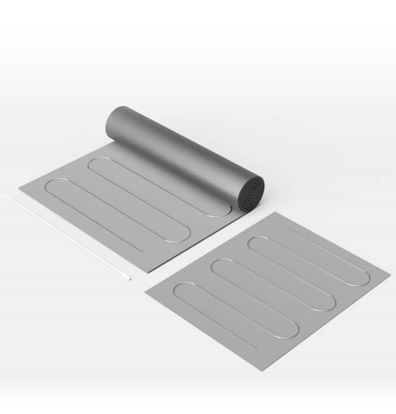 Warmup Foil Heater for under laminate, carpet and engineered wood, 240V, 1560W, 6.5 amp, 1.6'W x 79.3'L, Covers 130 Sq Ft of heated area