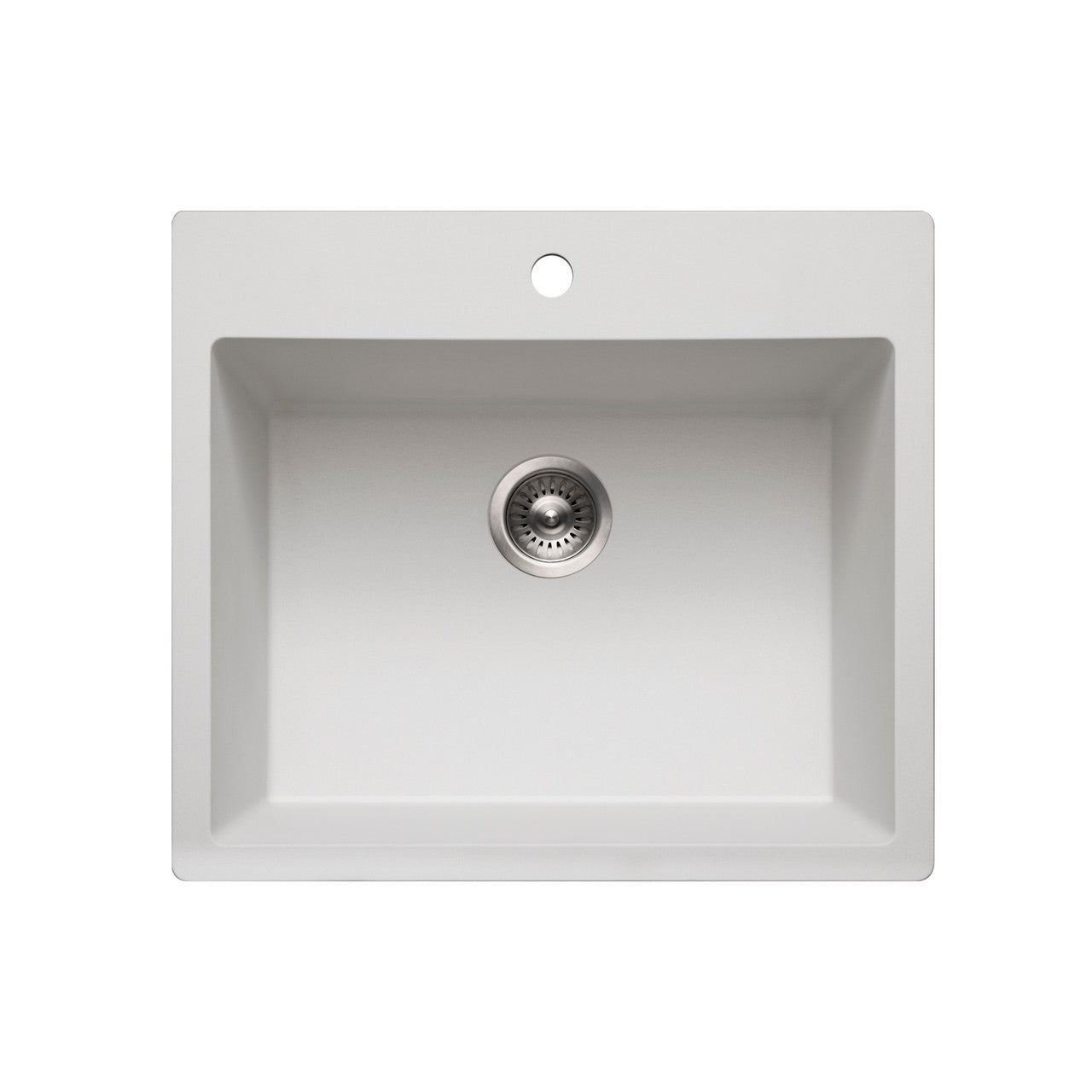 30 1/4"x16 1/2"x9 1/2" Granite Topmount Large Single Bowl Kitchen Sink Topmount