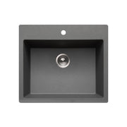 30 1/4"x16 1/2"x9 1/2" Granite Topmount Large Single Bowl Kitchen Sink Topmount