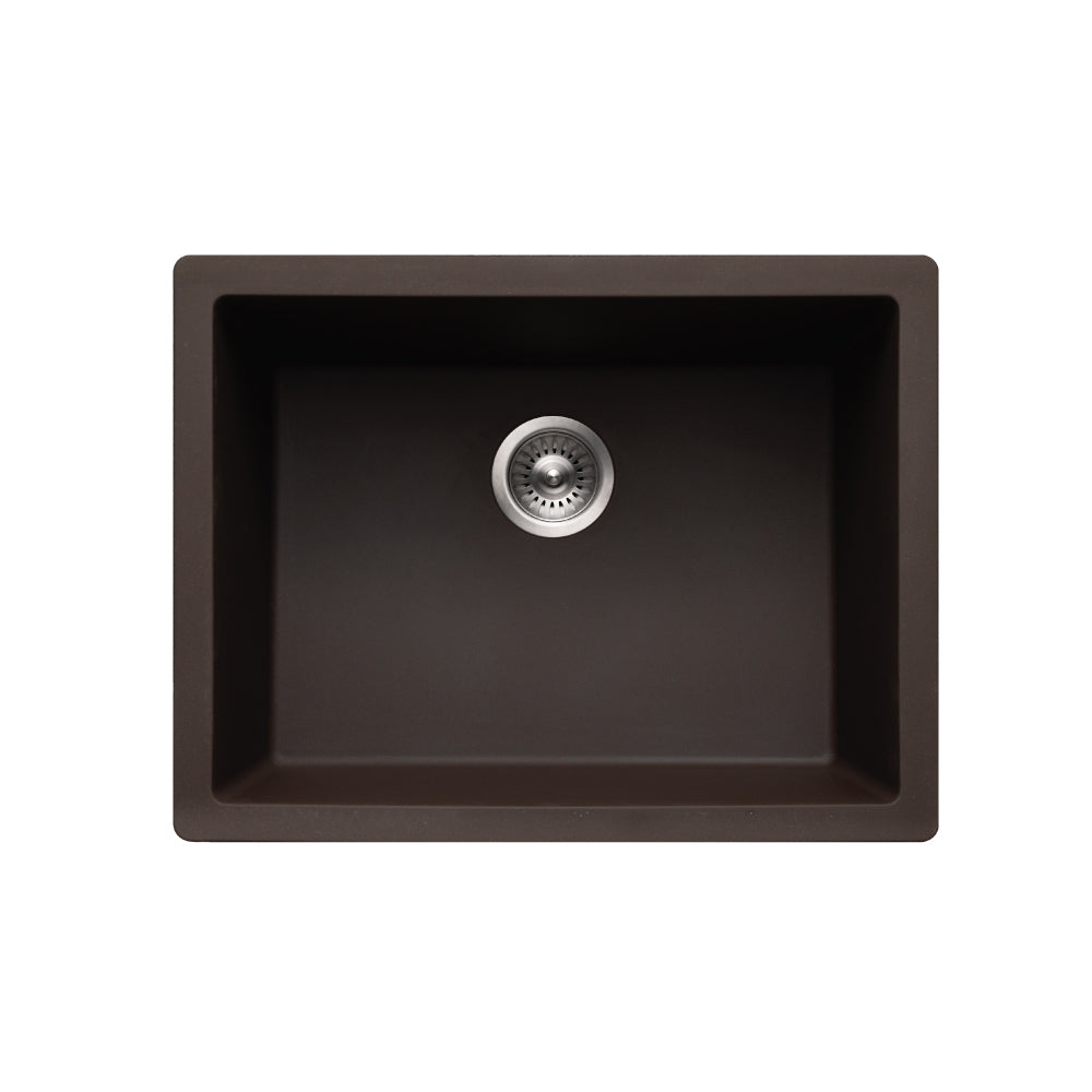 Houzer Quartztone 24" Granite Composite Undermount Single Bowl Kitchen Sink