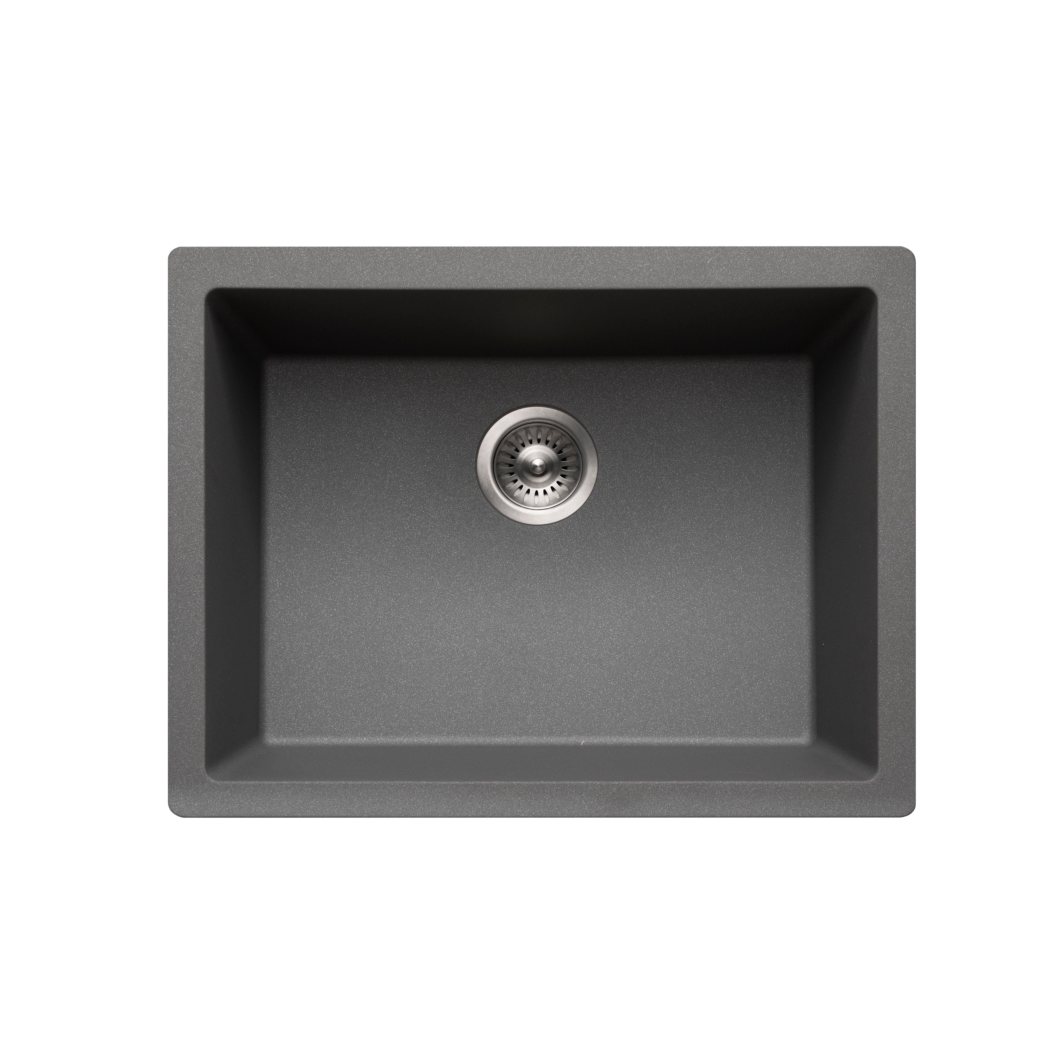 Houzer Quartztone 24" Granite Composite Undermount Single Bowl Kitchen Sink