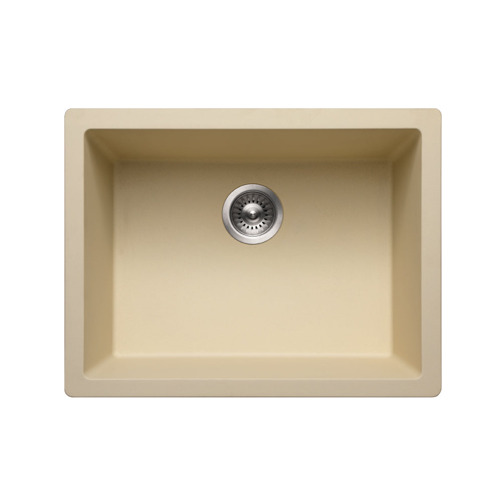 Houzer Quartztone 24" Granite Composite Undermount Single Bowl Kitchen Sink