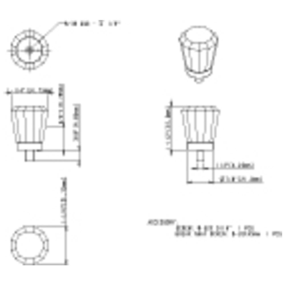 Hardware Resources 1" Overall Length Satin Nickel Faceted Glass Harlow Cabinet Knob