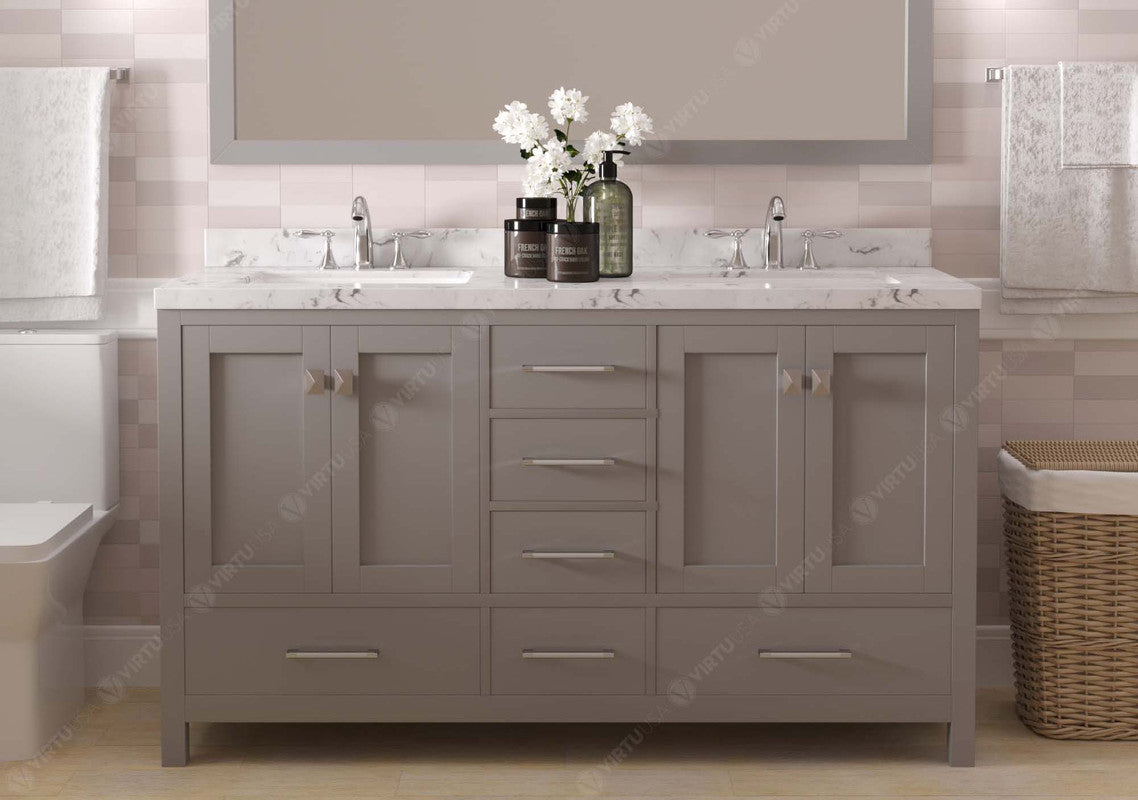 Caroline Avenue 60" Double Bath Vanity