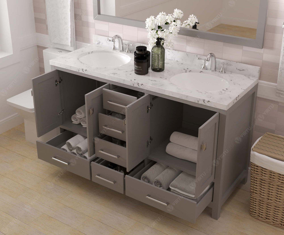 Caroline Avenue 60" Double Bath Vanity