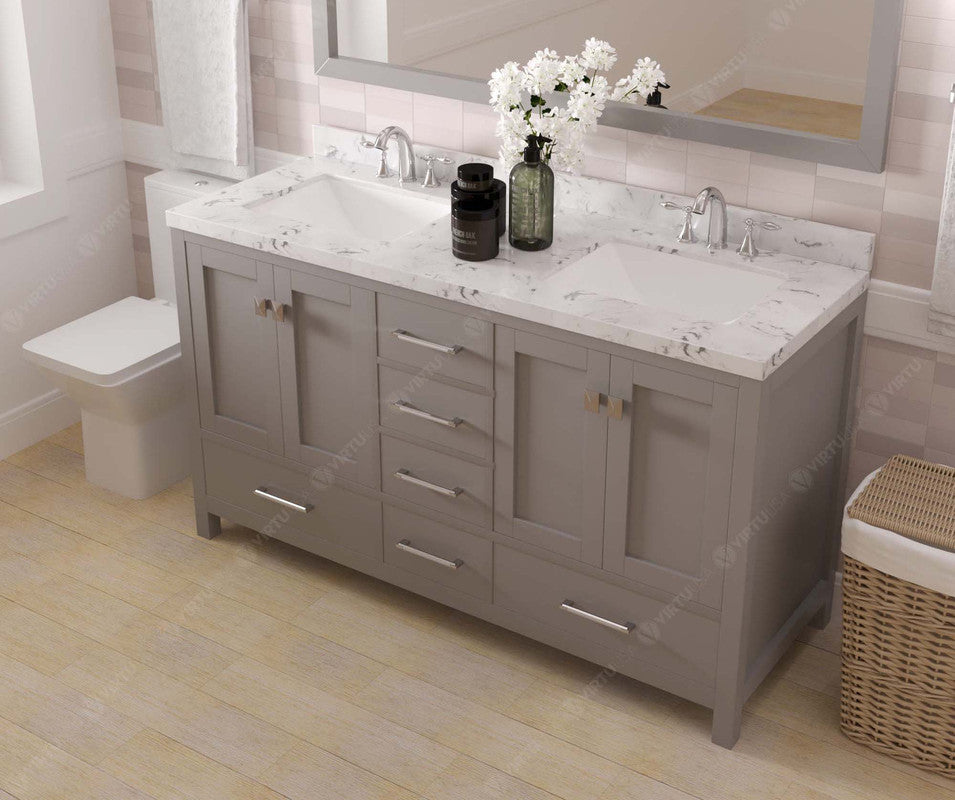 Caroline Avenue 60" Double Bath Vanity