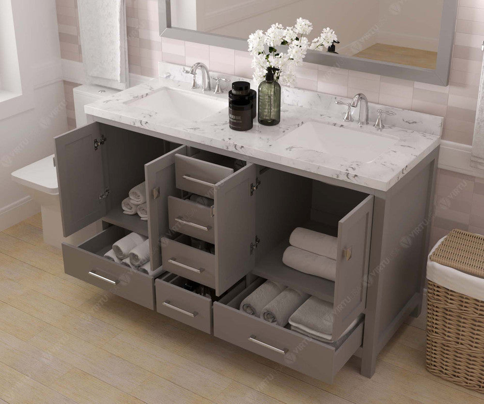 Caroline Avenue 60" Double Bath Vanity