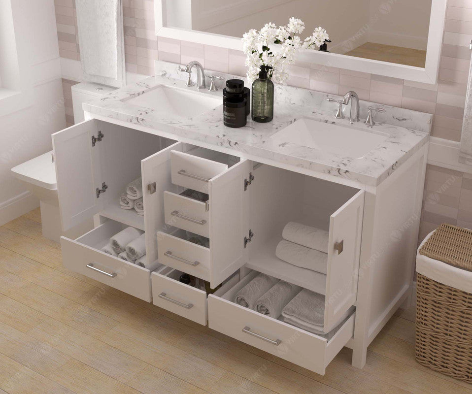 Caroline Avenue 60" Double Bath Vanity