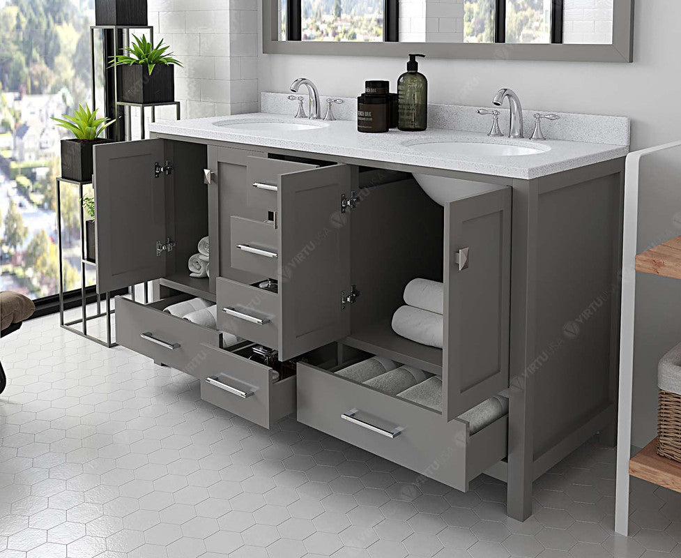 Caroline Avenue 60" Double Bath Vanity