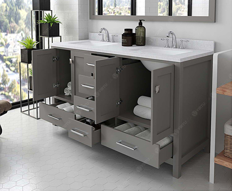 Caroline Avenue 60" Double Bath Vanity