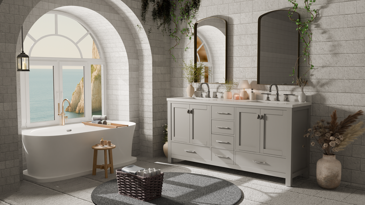 Caroline Avenue 72" Double Bath Vanity