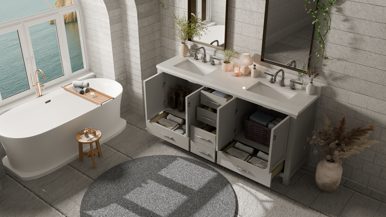 Caroline Avenue 72" Double Bath Vanity