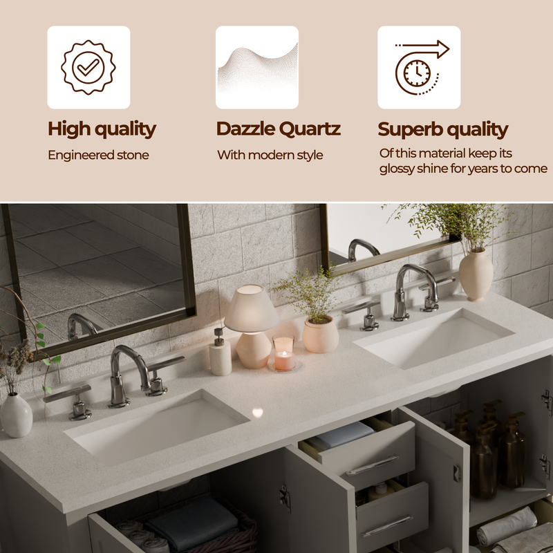 Caroline Avenue 72" Double Bath Vanity
