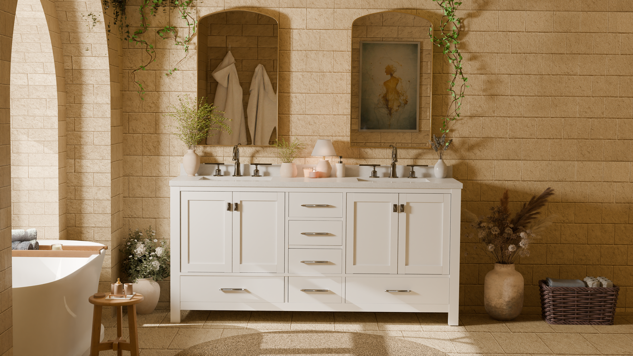 Caroline Avenue 72" Double Bath Vanity