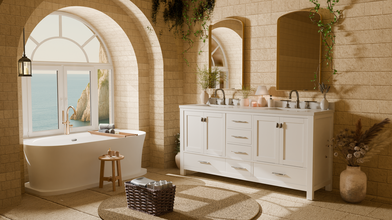 Caroline Avenue 72" Double Bath Vanity