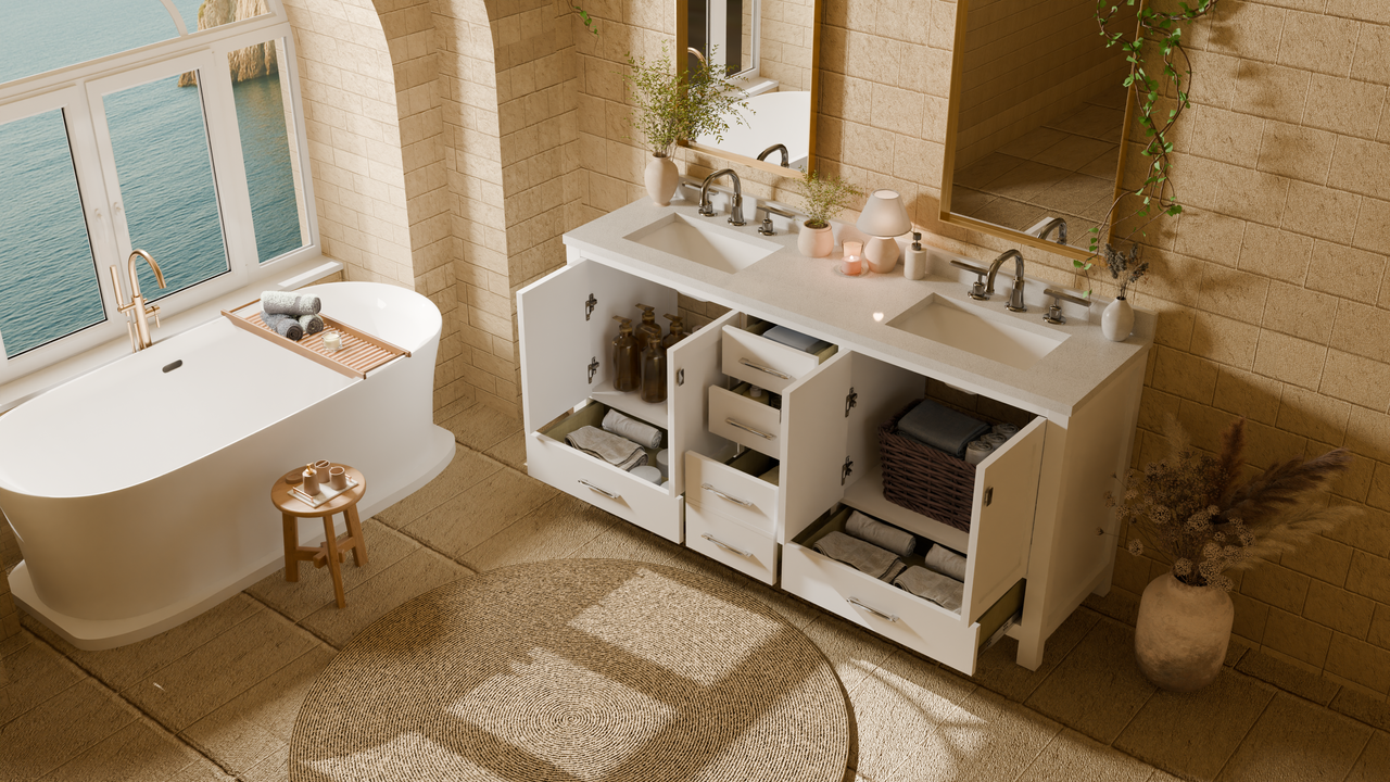 Caroline Avenue 72" Double Bath Vanity