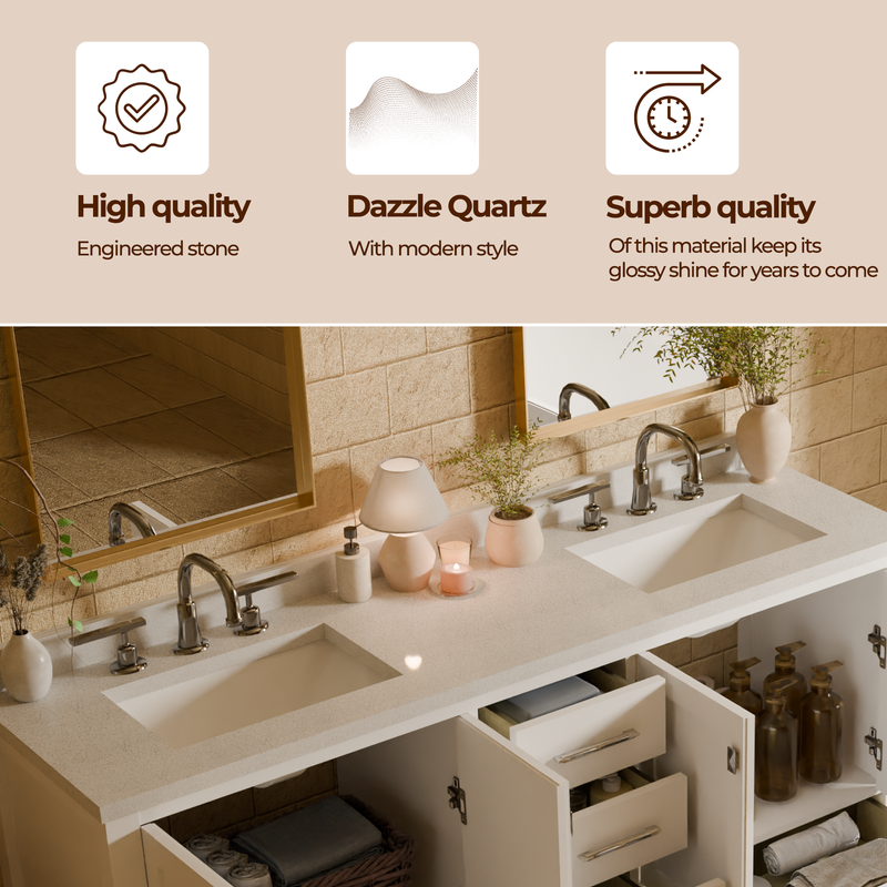 Caroline Avenue 72" Double Bath Vanity