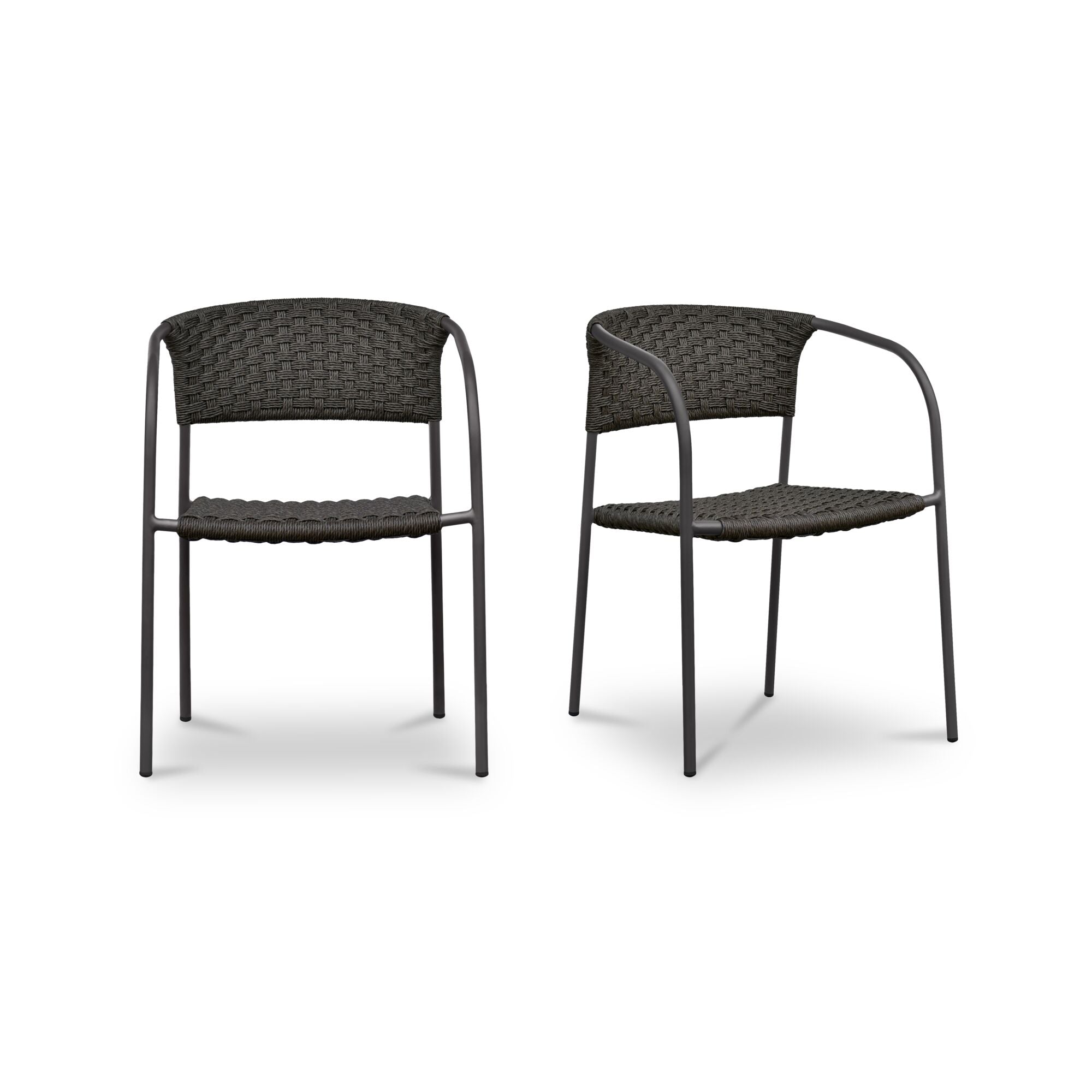 Moes Zola Outdoor Dining Chair Dark Brown-Set Of Two GE-1009-20