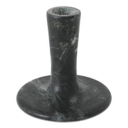 Moes East Short Candle Holder Black Veined Marble GK-1124-02