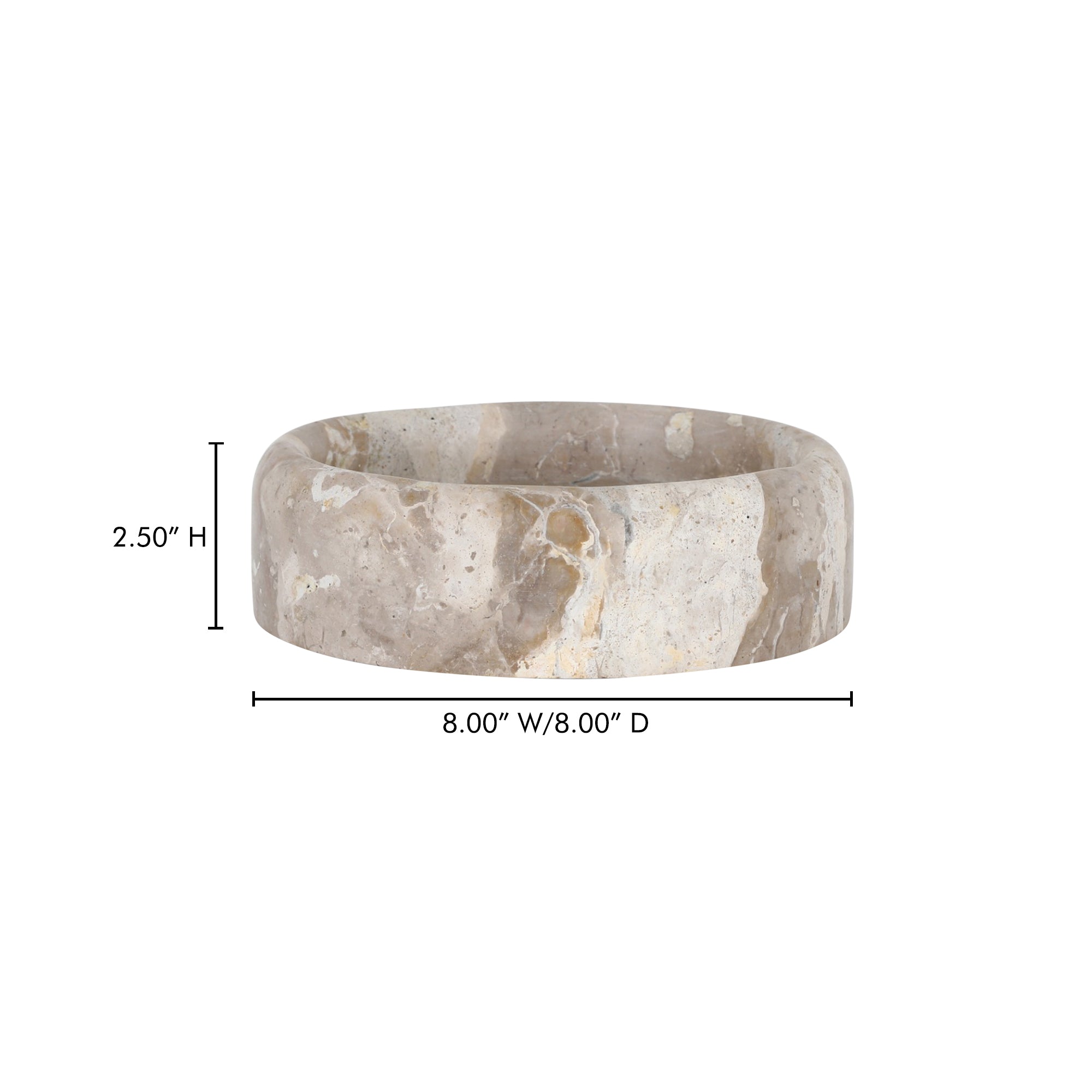 Moes Anais Catchall Beige Marble GK-1135-34