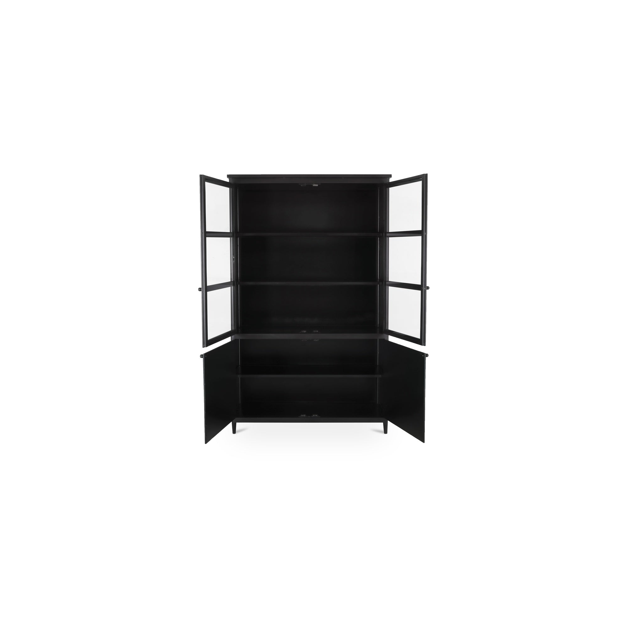 Moes Henry Metal Tall Cabinet Black GK-1142-02