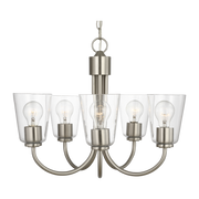 Miles Medium Clear Glass Chandelier