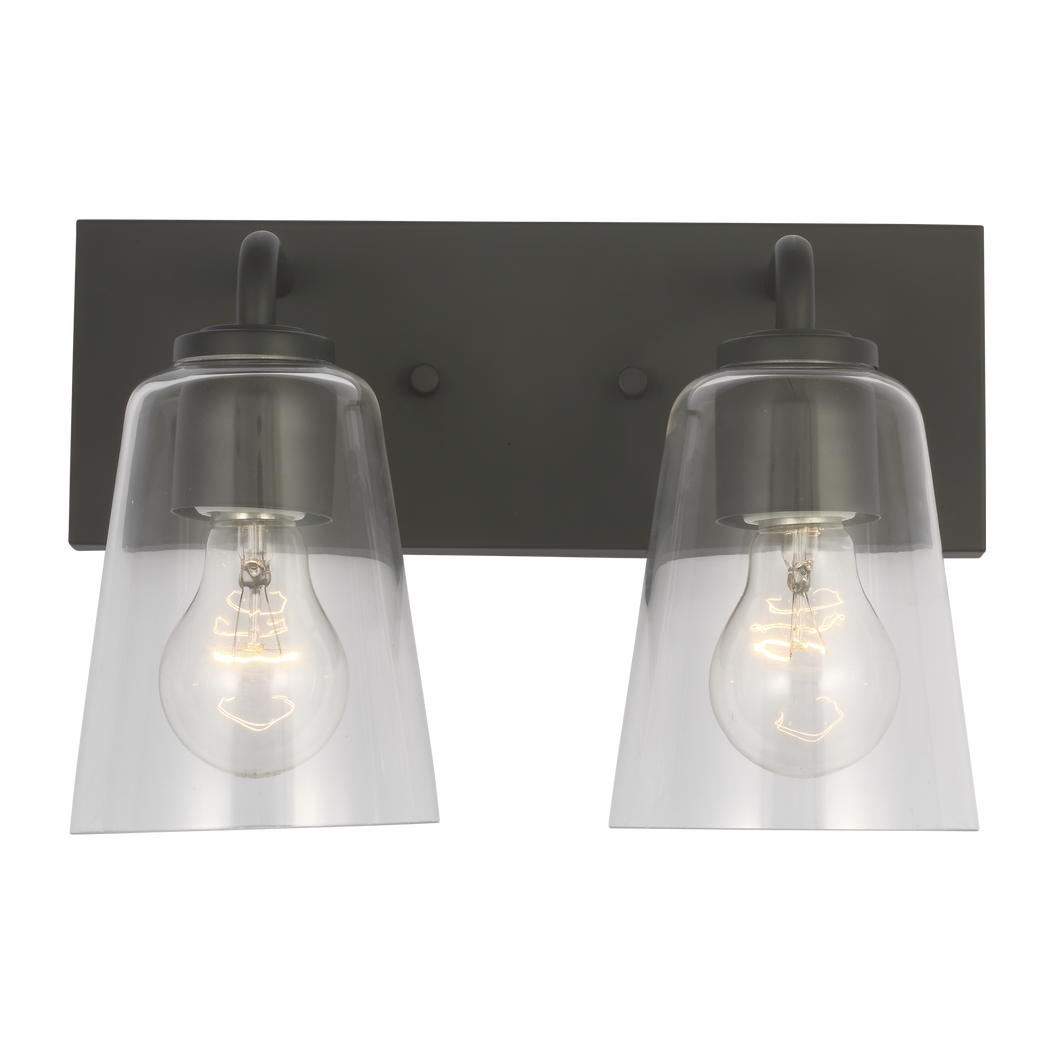 Miles Medium Clear Glass Vanity