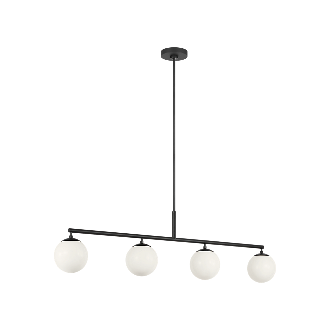 Visual Comfort Nube Four Light Linear Chandelier