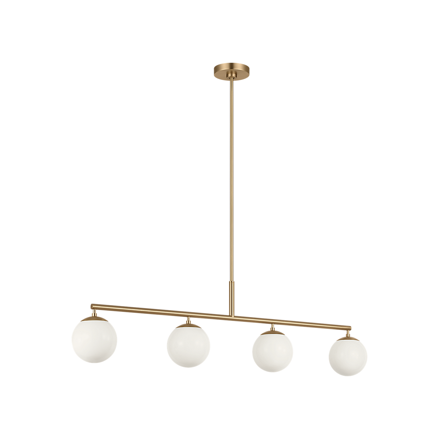 Visual Comfort Nube Four Light Linear Chandelier