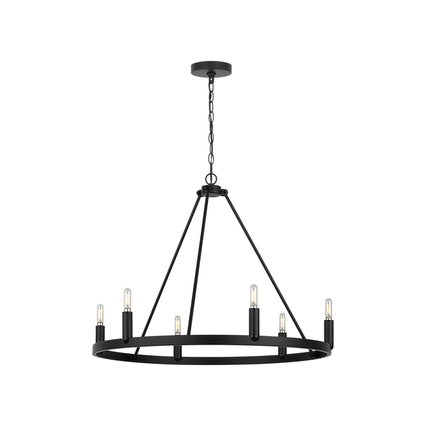 Visual Comfort Mirla Six Light Chandelier