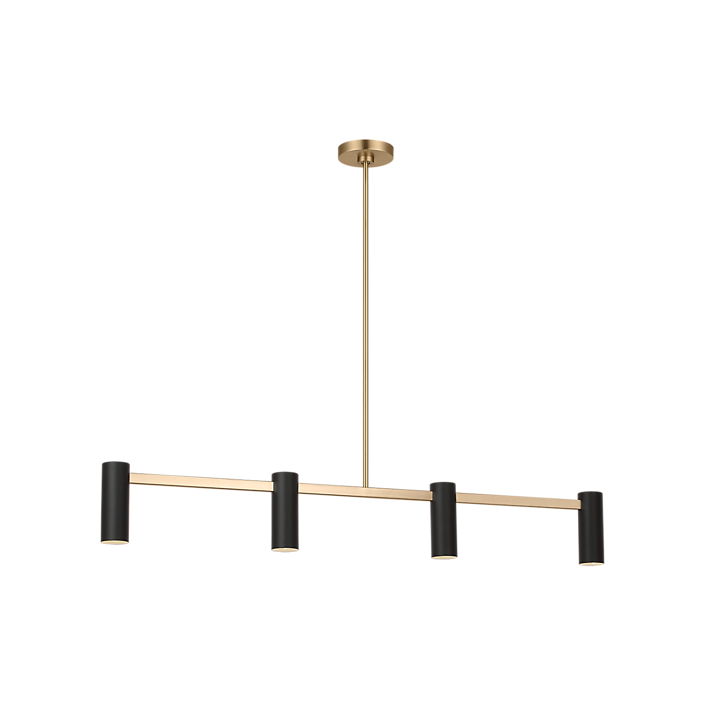 Visual Comfort Zentro Four Light Linear Chandelier