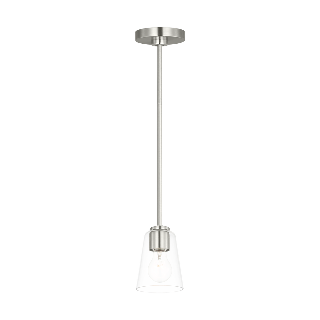 Miles One Light Mini-Clear Glass Pendant