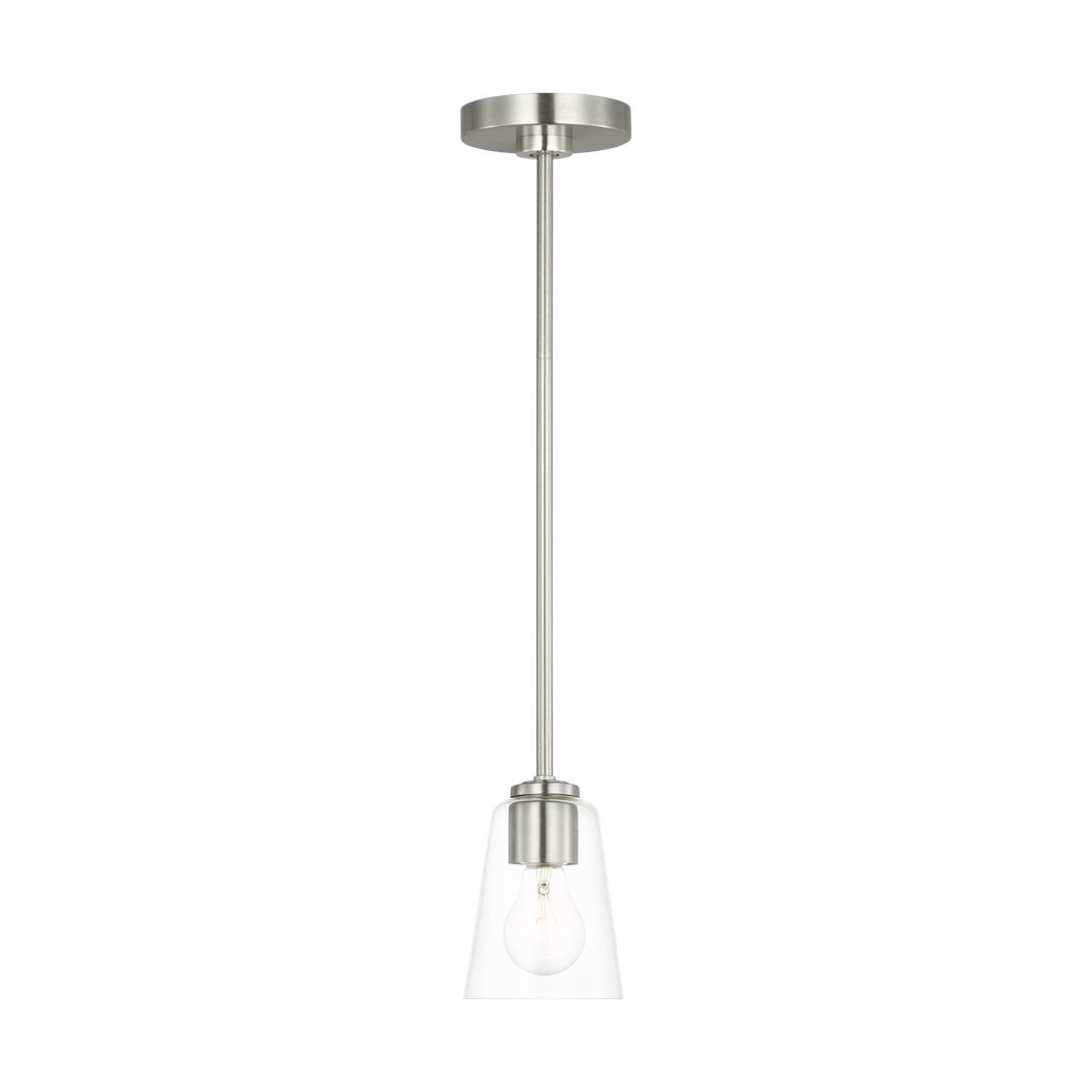 Miles One Light Mini-Clear Glass Pendant