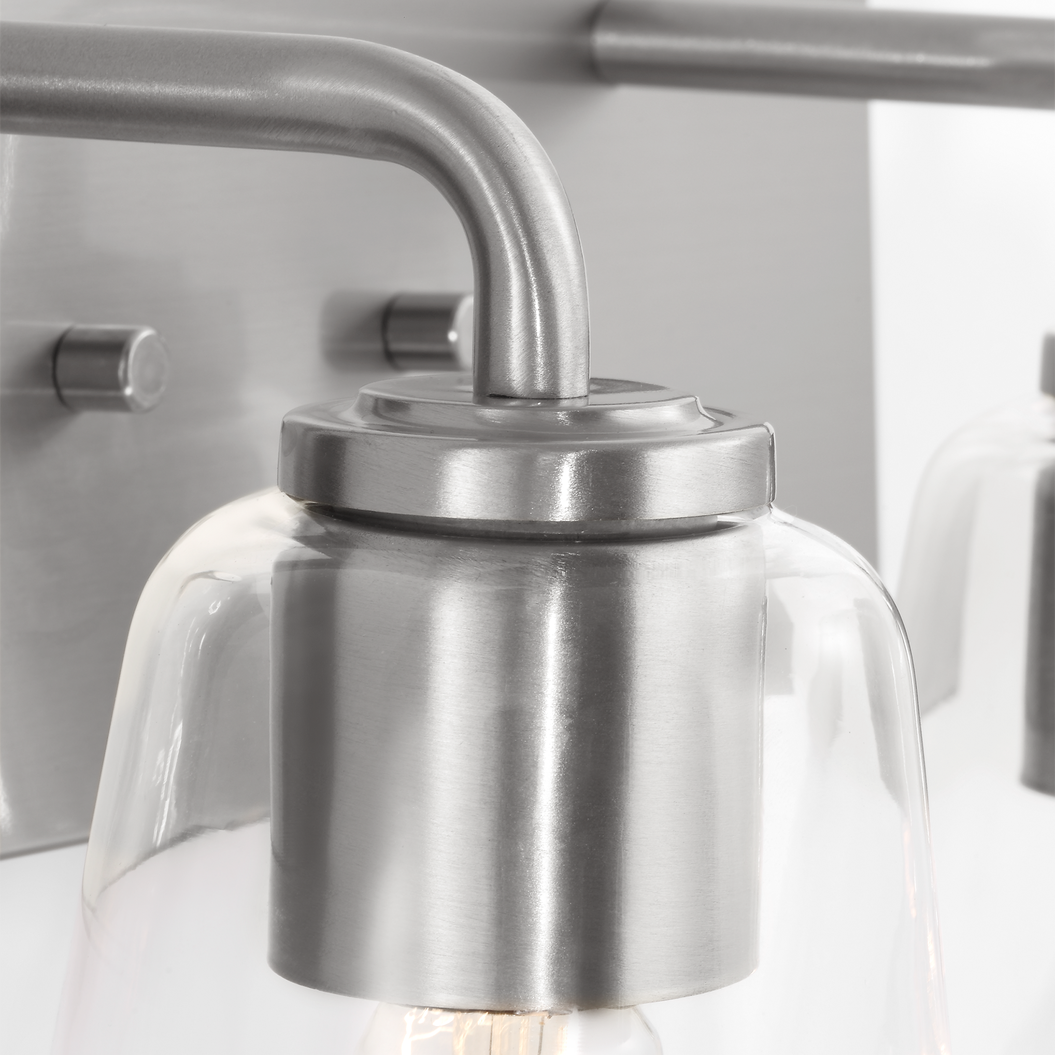 Miles Medium Clear Glass Vanity