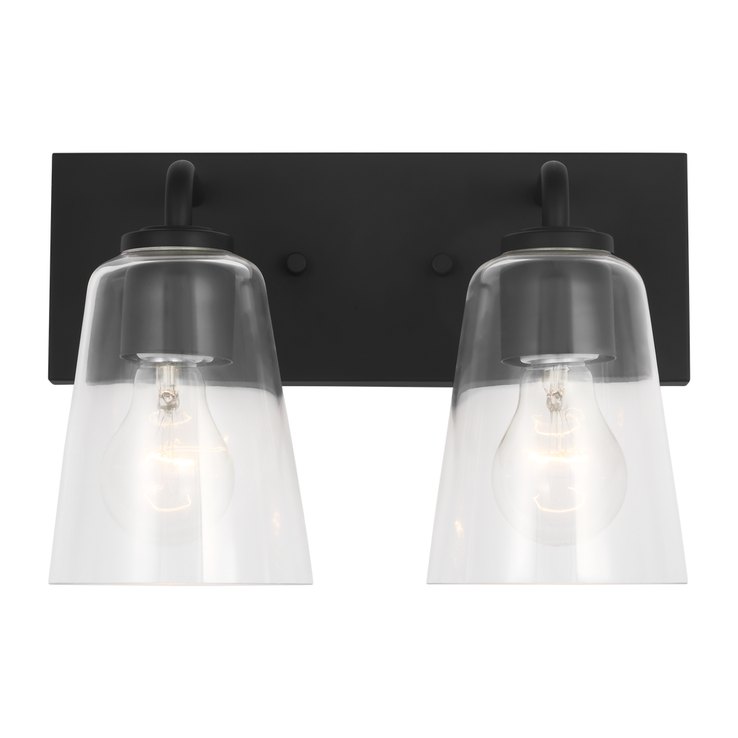 Miles Medium Clear Glass Vanity