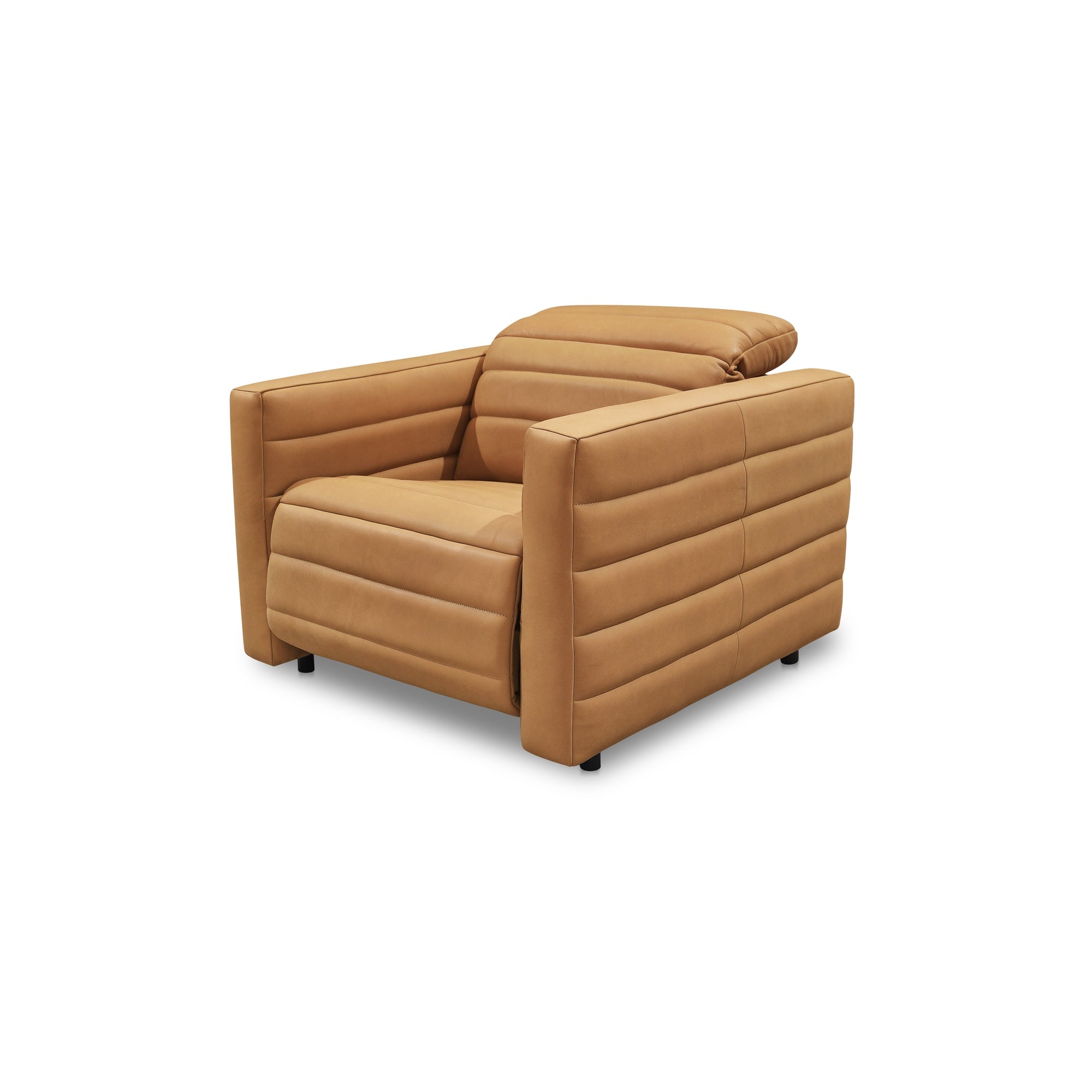 Moes Juno Power Recliner Chair Tan Leather GO-1010-40