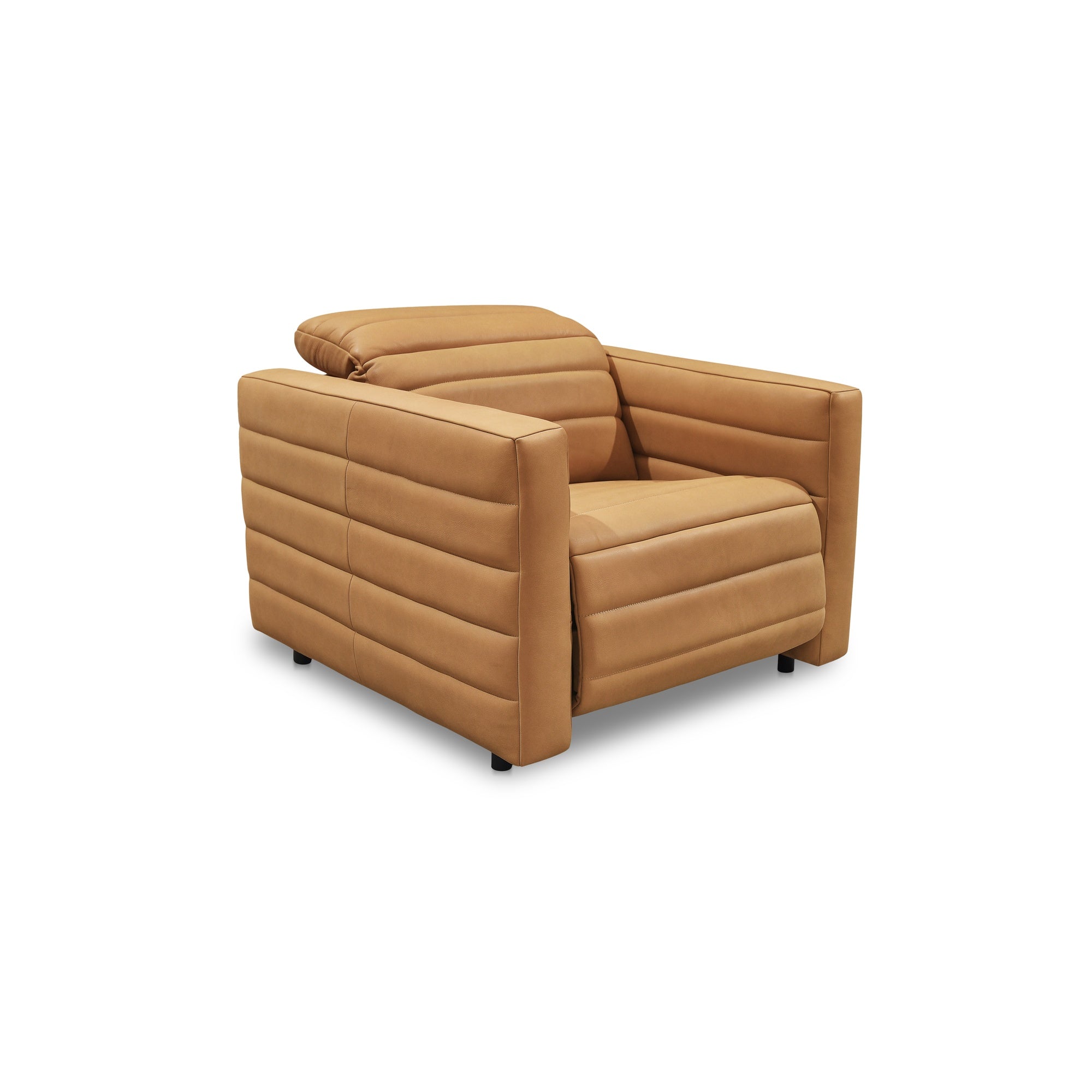 Moes Juno Power Recliner Chair Tan Leather GO-1010-40