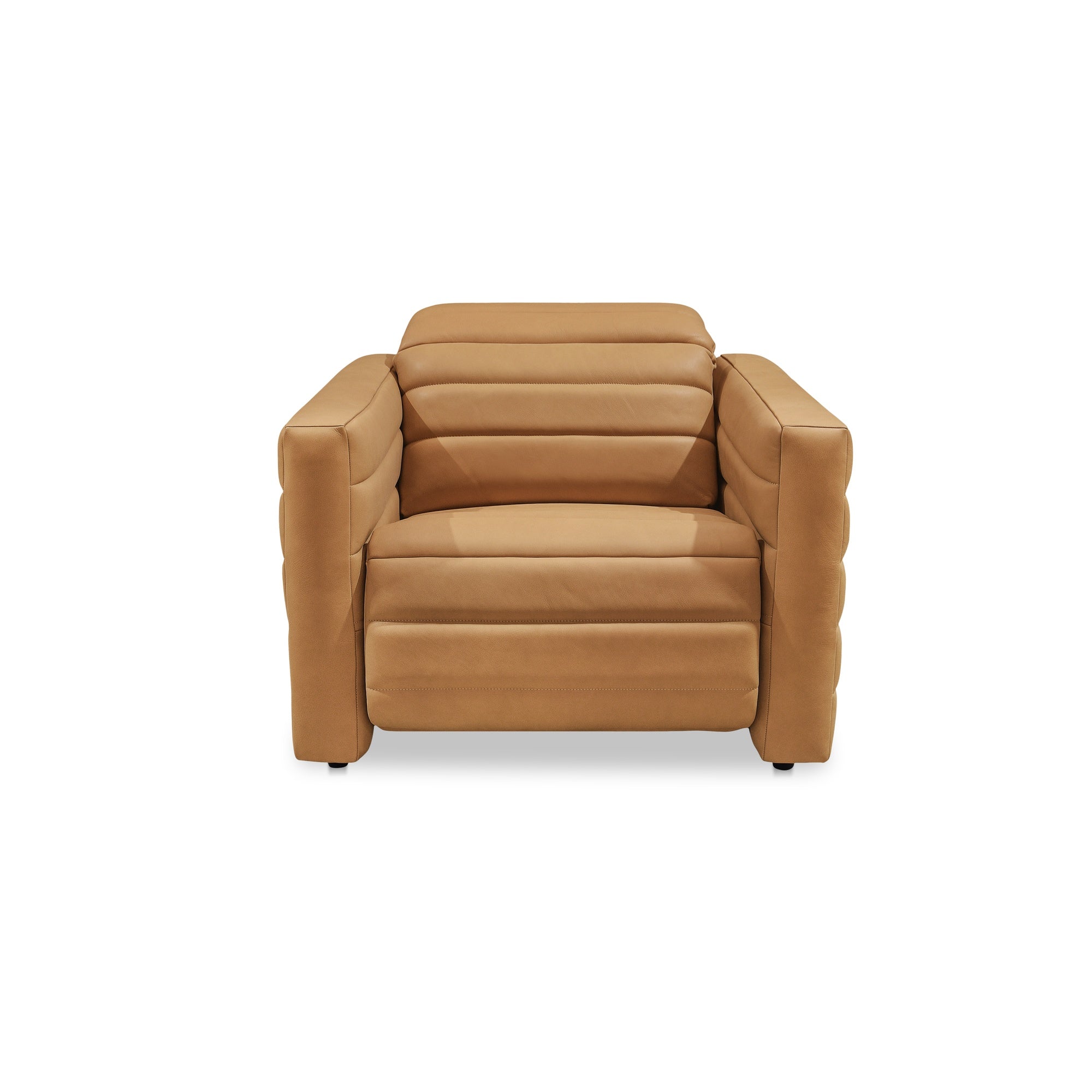 Moes Juno Power Recliner Chair Tan Leather GO-1010-40
