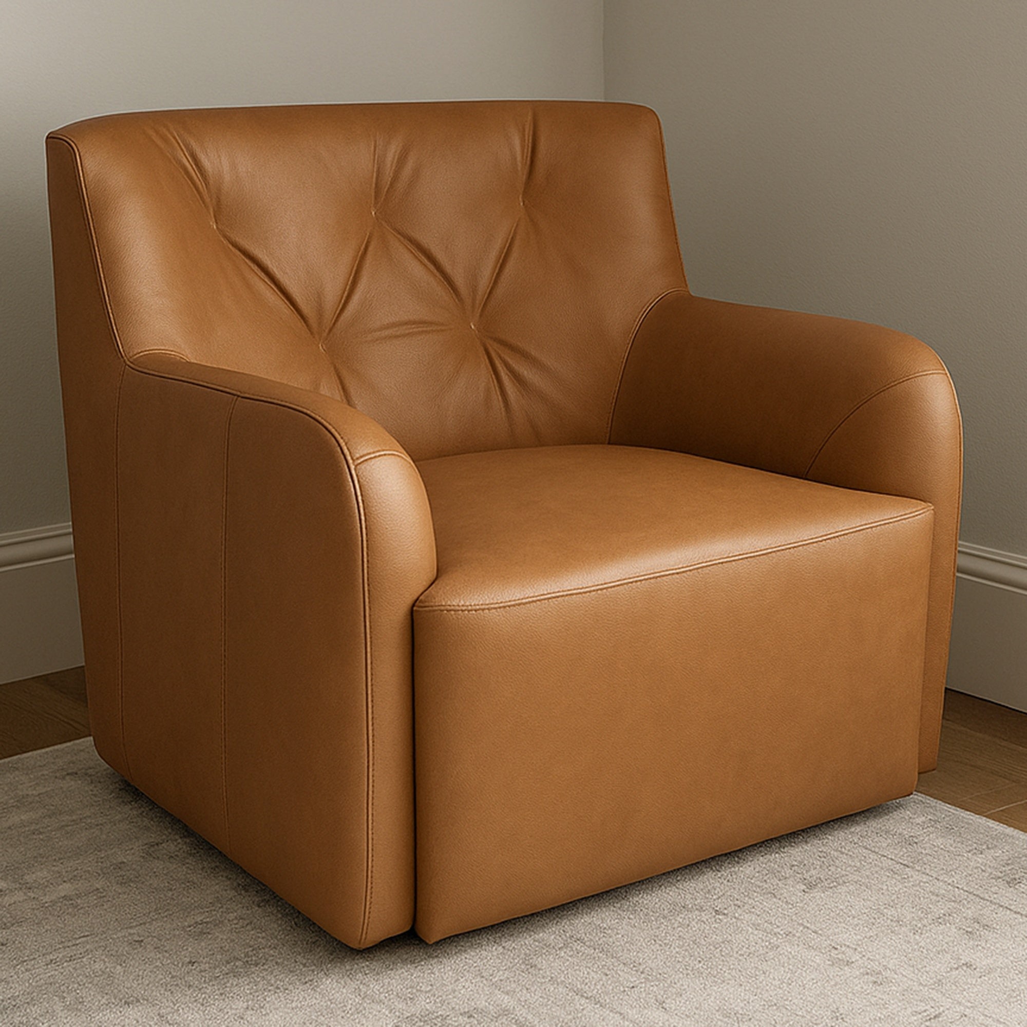 Moes Sullivan Swivel Chair Tan GO-1012-40