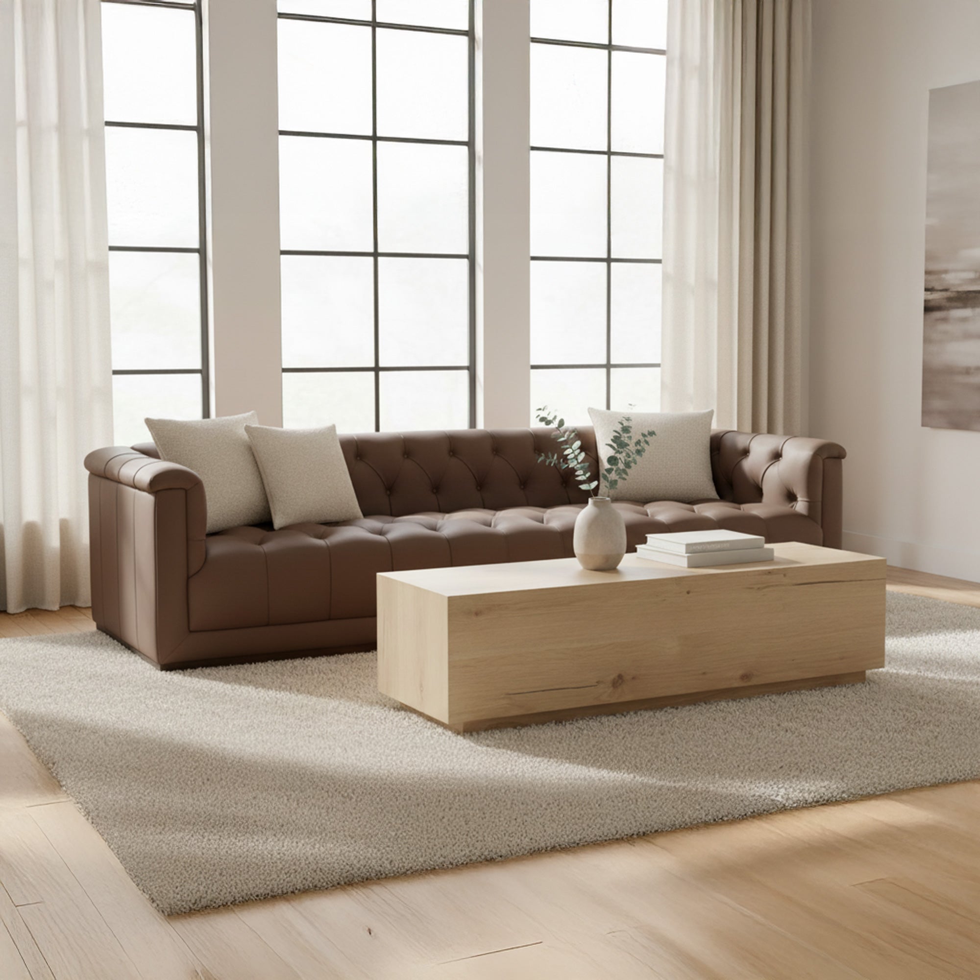 Moes Jervis Sofa Cool Brown GO-1014-39