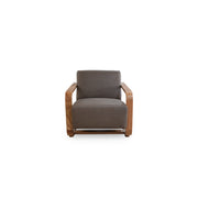 Moes Eckersley Lounge Chair Cool Brown Leather GO-1017-39