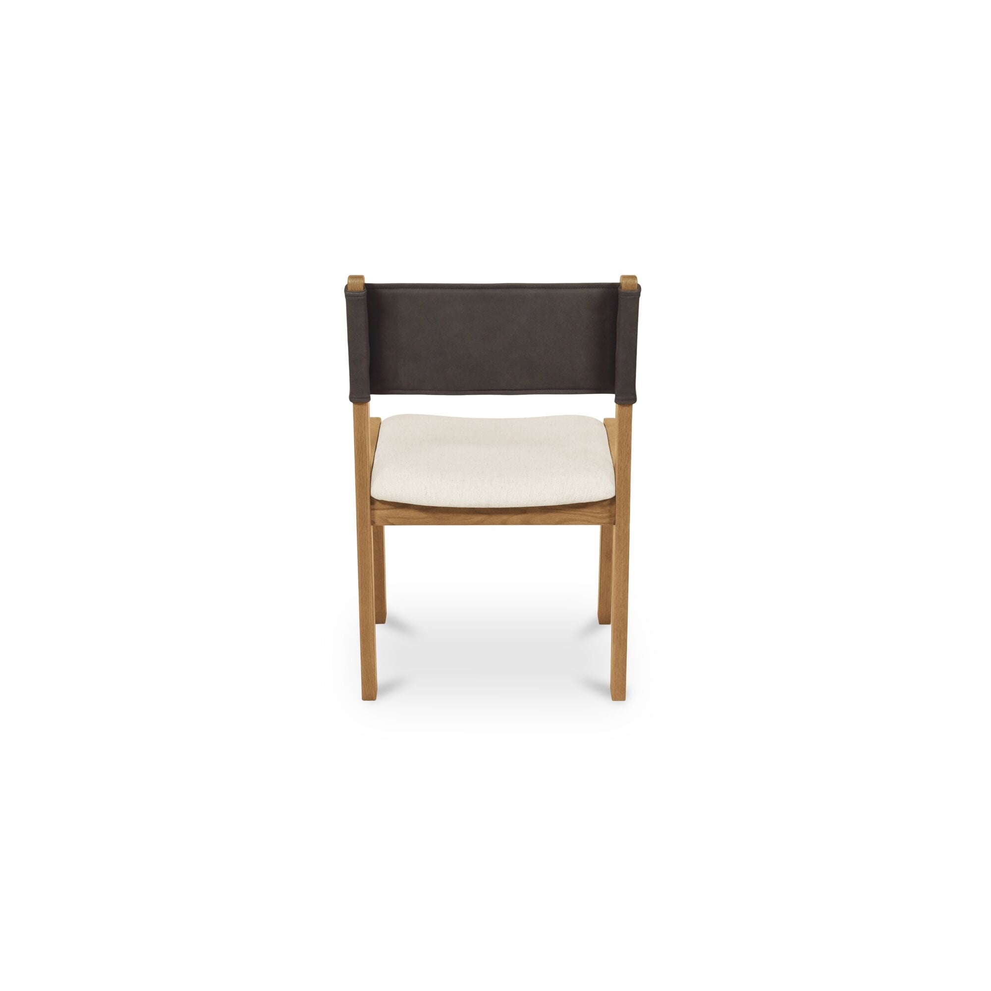 Moes Carol Dining Chair Deep Brown Leather Set of Two GO-1018-20